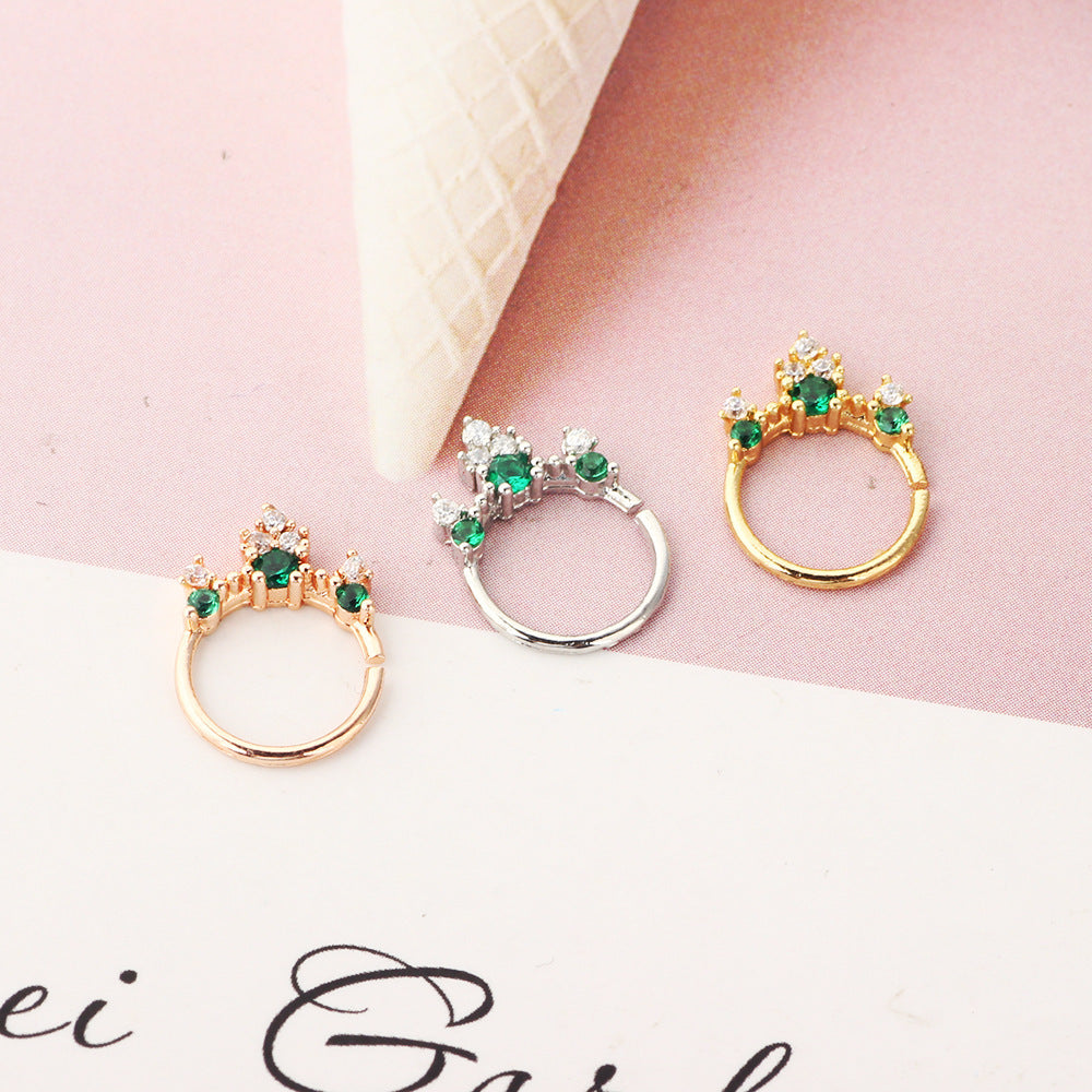 Jewelry Nose Ring Diamond No Hole Nose Fake Nose Ring-0