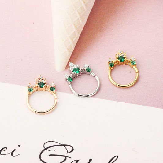 Jewelry Nose Ring Diamond No Hole Nose Fake Nose Ring-0