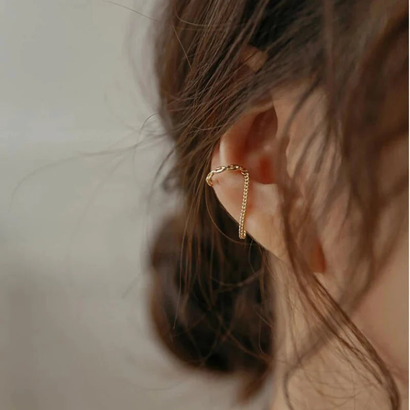 1 Pc 2025 Fashion Minilist No Piercing Ear Cuff Earrings for Woman Fake Piercing Earcuff Clips Earrings for Women Cuffs Jewelry-1