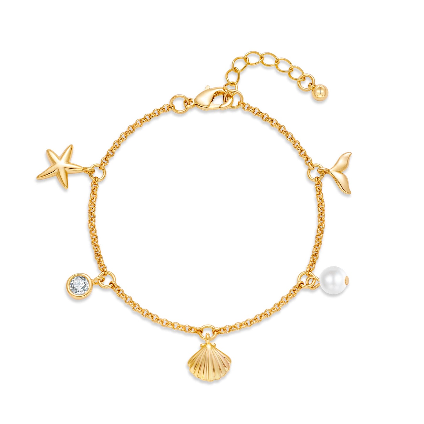 European and American Cross-border Fashion Personalized Ocean Necklace Summer Bracelet Women's Exquisite New Gift Jewelry High-end Bracelet-4