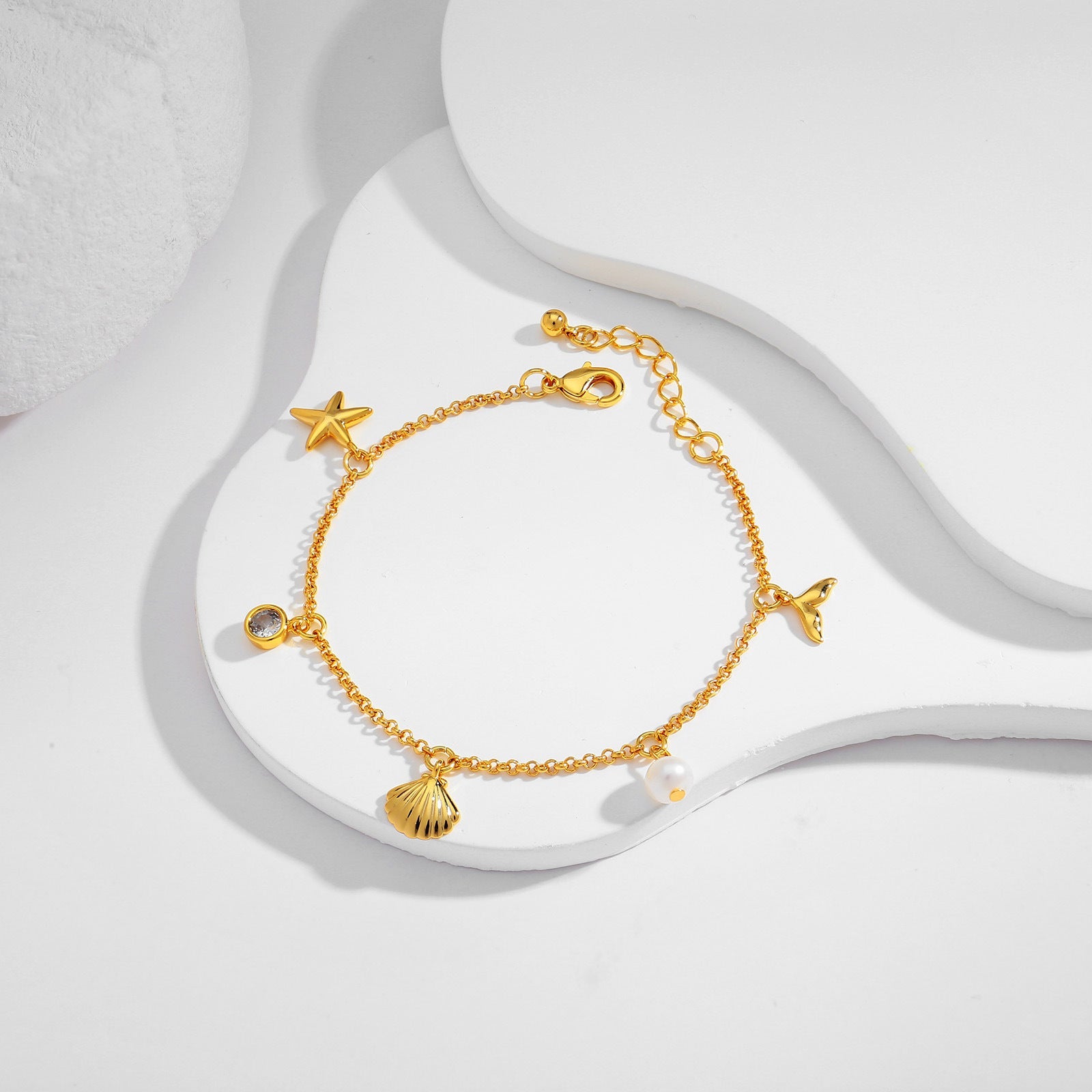 European and American Cross-border Fashion Personalized Ocean Necklace Summer Bracelet Women's Exquisite New Gift Jewelry High-end Bracelet-1
