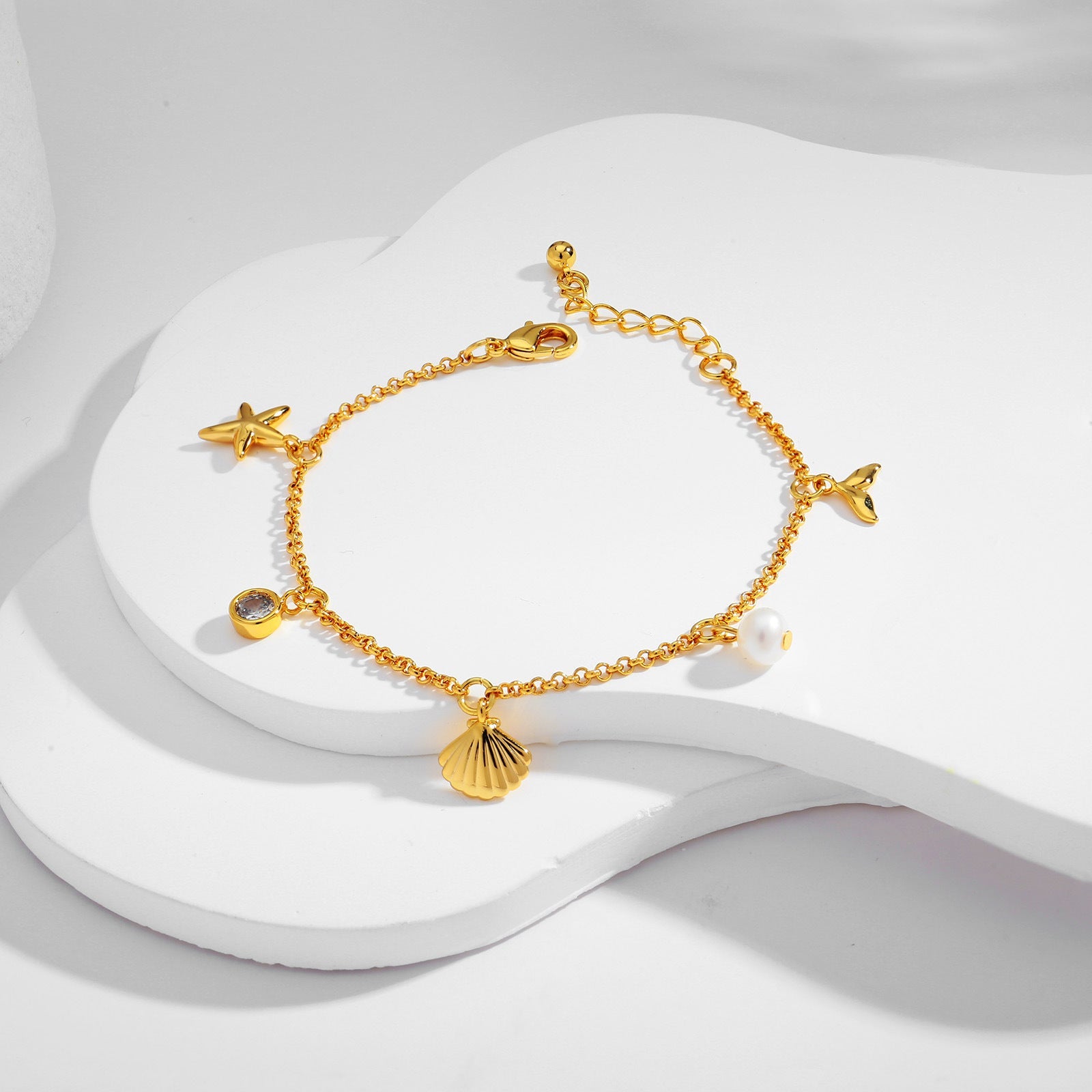 European and American Cross-border Fashion Personalized Ocean Necklace Summer Bracelet Women's Exquisite New Gift Jewelry High-end Bracelet-2