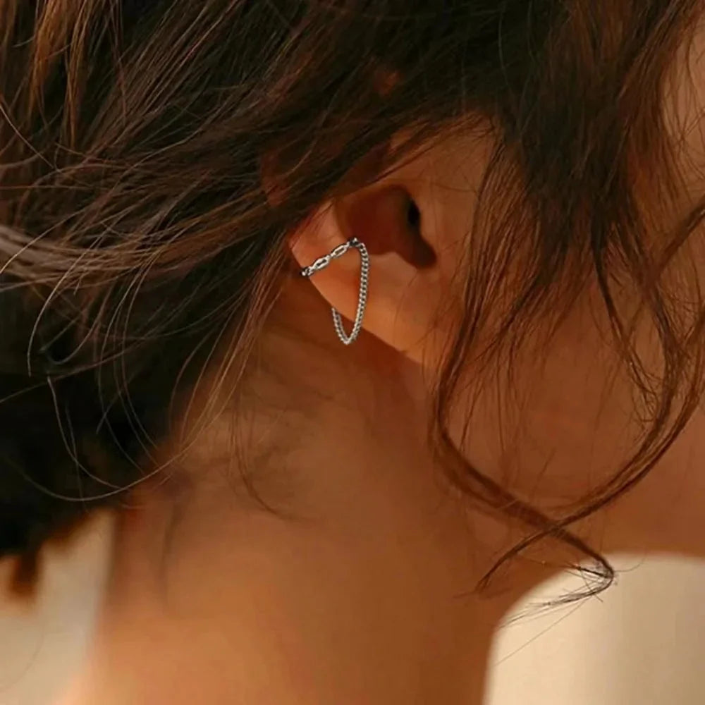 1 Pc 2025 Fashion Minilist No Piercing Ear Cuff Earrings for Woman Fake Piercing Earcuff Clips Earrings for Women Cuffs Jewelry-11