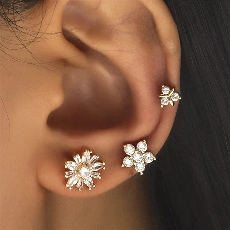VAGZEB Bohemian NO Piercing Crystal Rhinestone Ear Cuff Wrap Stud Clip Earrings For Women Girl Trendy Earrings Jewelry Bijoux-28