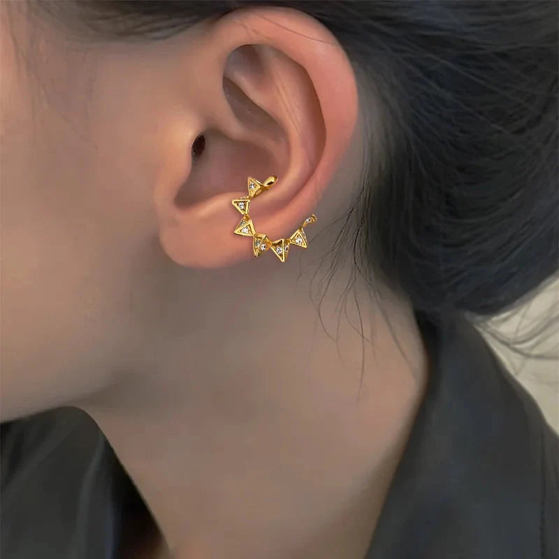 1 Pc 2025 Fashion Minilist No Piercing Ear Cuff Earrings for Woman Fake Piercing Earcuff Clips Earrings for Women Cuffs Jewelry-6