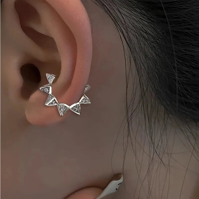 1 Pc 2025 Fashion Minilist No Piercing Ear Cuff Earrings for Woman Fake Piercing Earcuff Clips Earrings for Women Cuffs Jewelry-5