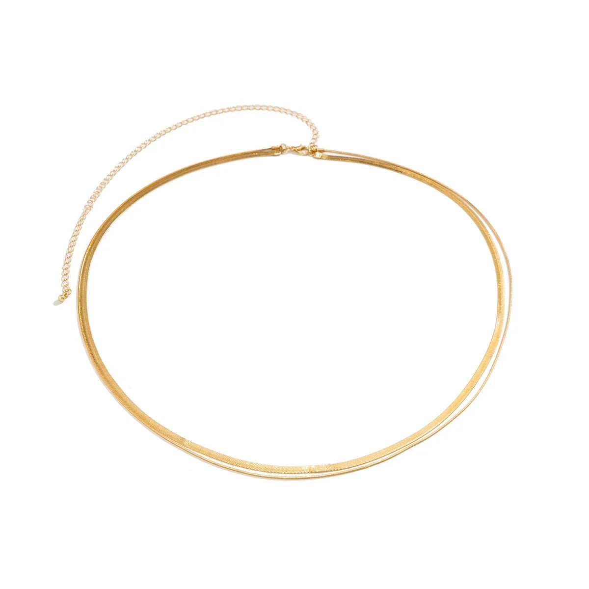Ingemark Sexy Flat Snake Chain Waist Belly Belt for Women Summer Beach Bikinis Simple Body Chain Festival Jewelry Accessories-4