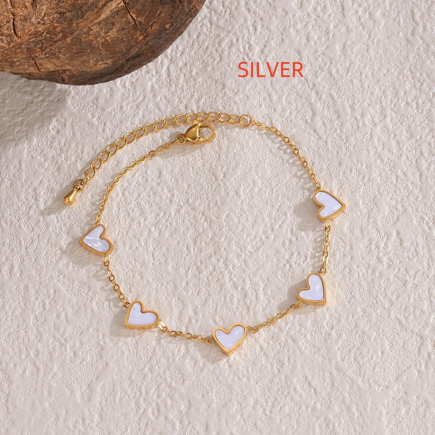 Ins Love Bracelet  Stainless Steel Dripping Heart Bracelet Fashion Valentine's Day Jewelry Gift-11